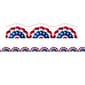 Charles Leonard Magnetic Scalloped Border, 1.5" x 24', Patriotic Theme (CHL28203)