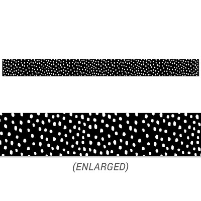 Creative Teaching Press® Straight Border, 3 x 144, Messy Dots on Black (CTP10452-3)