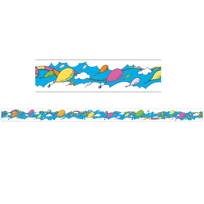 Eureka Dr. Seuss Straight Border, 2.25 x 222, Oh the Places Balloons (EU-844912-6)