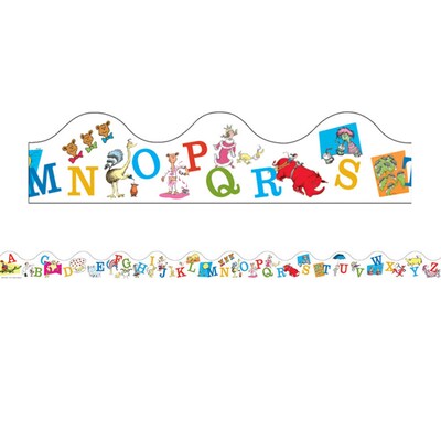 Eureka Dr. Seuss ABC Deco Trim, 37 Feet Per Pack, 6 Packs (EU-845019-6)