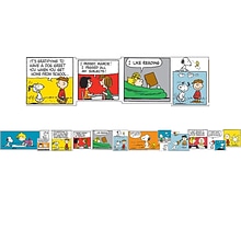 Eureka Peanuts Comic Blocks Extra Wide Die Cut Deco Trim®, 37 Feet Per Pack, 3 Packs (EU-845072-3)