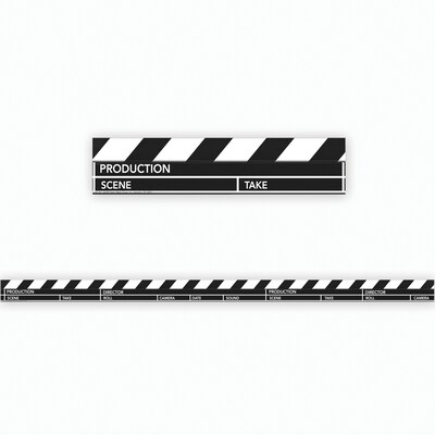 Eureka Hollywood Clapboard Deco Trim, 2.25 x 37, 6 Packs (EU-845134-6)
