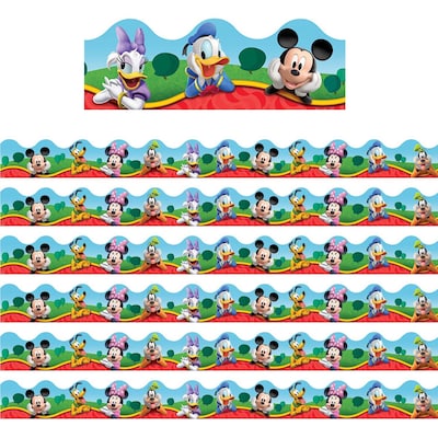 Eureka Mickey Mouse Clubhouse Characters Deco Trim®, 37 Feet Per Pack, 6 Packs (EU-845140-6)