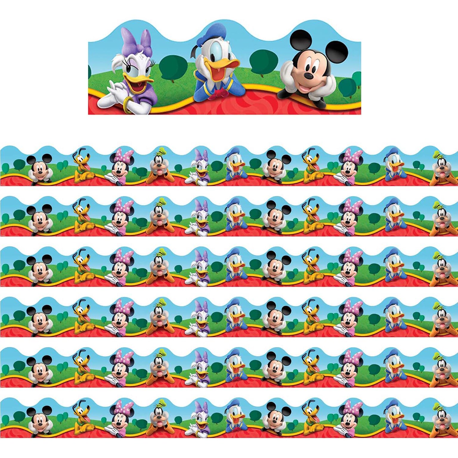 Eureka Mickey Mouse Clubhouse Characters Deco Trim®, 37 Feet Per Pack, 6 Packs (EU-845140-6)