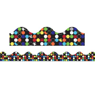 Eureka® Geo Mickey® Scalloped Border, 2.25 x 222, Icons (EU-845223-6)