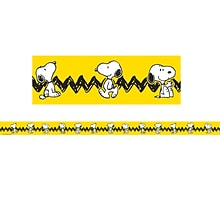 Eureka Peanuts Yellow with Snoopy Deco Trim, 2.25 x 37, 6 Packs (EU-845253-6)