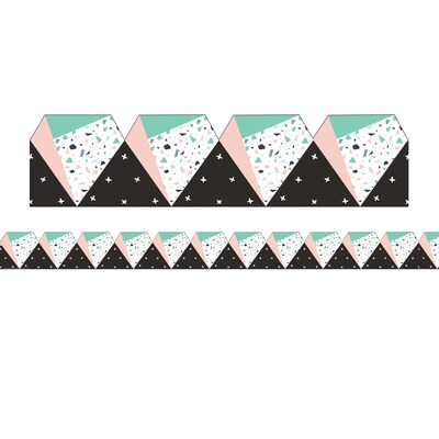 Eureka® Simply Sassy Extra Wide Die-Cut Border, 3.25 x 222, Diamonds (EU-845320-6)