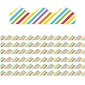 Eureka Growth Mindset Scalloped Border, 2.25" x 222', Rainbow Stripes Deco Trim (EU-845643-6)