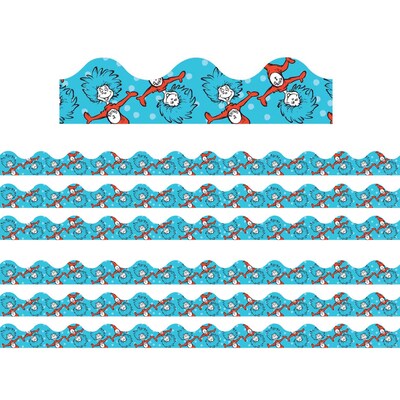 Eureka Scalloped Border, 2.25 x 222, Thing 1, Thing 2 Deco Trim (EU-845649-6)
