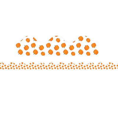 Eureka A Teachable Town Scalloped Border, 2.25 x 222, Pumpkins (EU-845659-6)