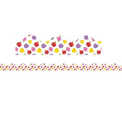 Eureka A Teachable Town Scalloped Border, 2.25" x 222', Floral (EU-845663-6)