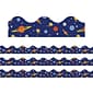 Eureka Extra Wide Deco Borders/Trim, 3.25" x 37', Peanuts NASA Solar System, 3/Bundle (EU-846301-3)