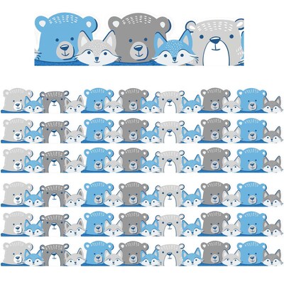 Eureka A Close-Knit Class Extra Wide Die Cut Border, 3.25 x 222, Class Character (EU-846319-6)