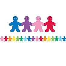 Hygloss Rainbow Kids Mighty Brights Border, 36 Feet Per Pack, 6 Packs (HYG33606-6)