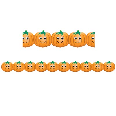 Hygloss Classroom Border Happy Pumpkins, 36 Feet Per Pack, 6 Packs (HYG33642-6)