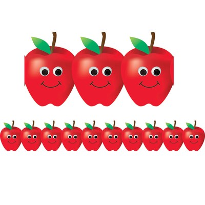 Hygloss Happy Apples Border, 36 Feet Per Pack, 6 Packs (HYG33646-6)