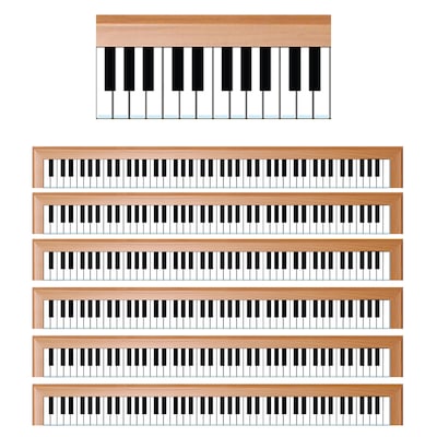 Hygloss Straight Border, 3 x 216, Piano Border (HYG33672-6)