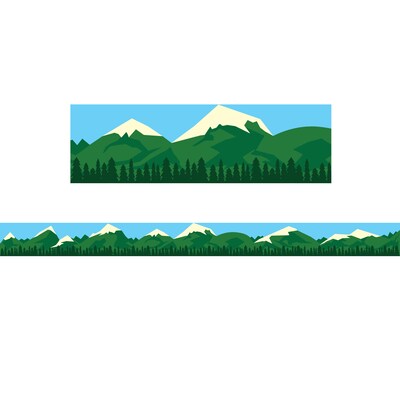 Hygloss Straight Border, 3 x 216, Mountain (HYG33681-6)