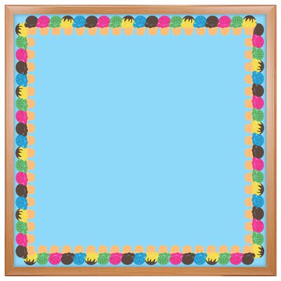 Hygloss Die-Cut Border, 3" x 216', Ice Cream Cone (HYG33684-6)