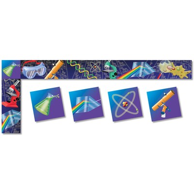 North Star Teacher Resources Straight Border with Decorative Corners, 3 x 258, Science (NST4210-6)
