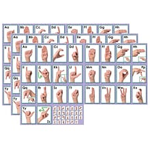 North Star Teacher Resources American Sign Language Alphabet Bulletin Board Set, 3 Sets (NST9014-3)