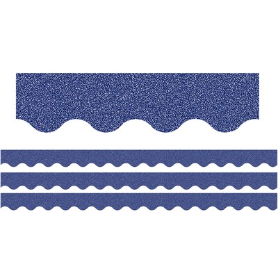 Teacher Created Resources Scalloped Border, 2.19 x 105, Dark Blue (TCR77030-3)