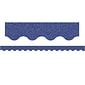 Teacher Created Resources Scalloped Border, 2.19" x 105', Dark Blue (TCR77030-3)