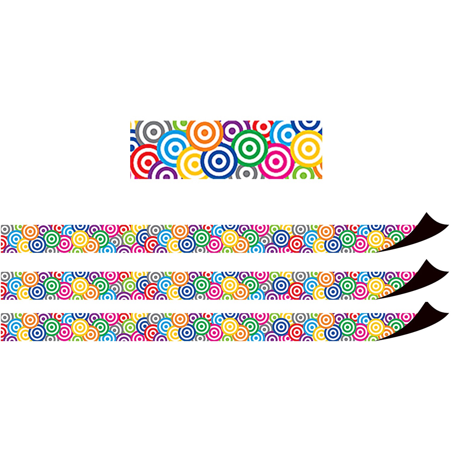 Teacher Created Resources Targets Magnetic Border, 24 Feet Per Pack, 3 Packs (TCR77157-3)