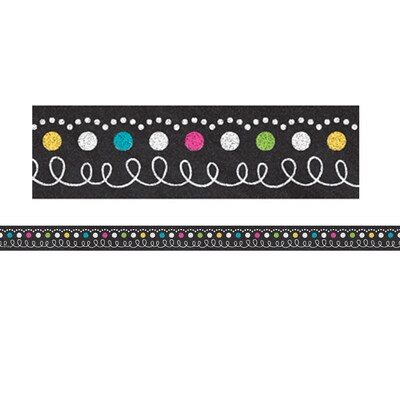 Teacher Created Resources Chalkboard Brights Magnetic Strips, 12 Feet Per Pack, 6 Packs (TCR77222-6)