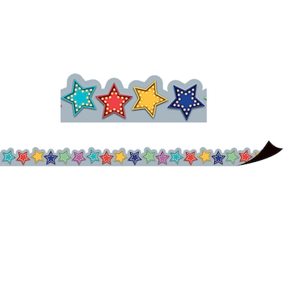Teacher Created Resources Marquee Stars Magnetic Border, 24 Feet Per Pack, 3 Packs (TCR77286-3)