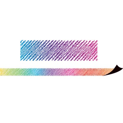 Teacher Created Resources Colorful Scribble Magnetic Border, 24 Feet Per Pack, 3 Packs (TCR77290-3)