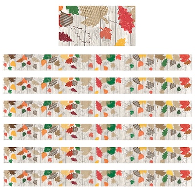 Teacher Created Resources Home Sweet Classroom Straight Border, 3 x 210, Happy Fall (TCR8707-6)