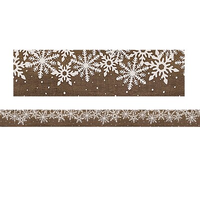 Teacher Created Resources Home Sweet Classroom Scalloped Border, 2.19" x 210', Winter (TCR8723-6)