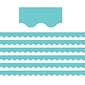 Teacher Created Resources Scalloped Border, 2.19" x 210', Light Turquoise (TCR8736-6)