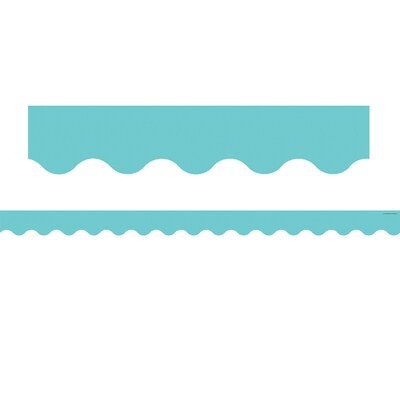 Teacher Created Resources Scalloped Border, 2.19 x 210, Light Turquoise (TCR8736-6)