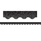 Teacher Created Resources Scalloped Border, 2.19" x 210', Black Sparkle (TCR8766-6)