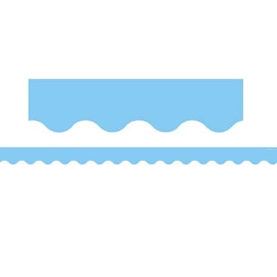 Teacher Created Resources Light Blue Scalloped Border Trim, 35 Feet Per Pack, 6 Packs (TCR8776-6)