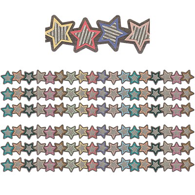 Teacher Created Resources Home Sweet Classroom Stars Die-Cut Border Trim, 35 Feet Per Pack, 6 Packs