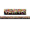 Teacher Created Resources Straight Border, 2.75 x 210, Colorful Confetti on Black (TCR8898-3)