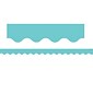 Teacher Created Resources Rolled Scalloped Border, 2.19" x 150', Light Turquoise (TCR8934-3)