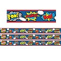 Teacher Created Resources Rolled Straight Border, 3 x 150, Superhero (TCR8939-3)