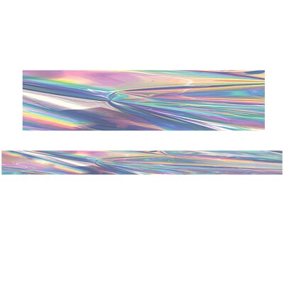 Teacher Created Resources Rolled Straight Border, 3" x 150', Iridescent (TCR8950-3)