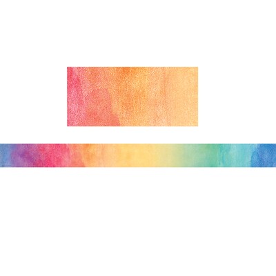 Teacher Created Resources Straight Border, 3" x 210', Watercolor (TCR8960-6)