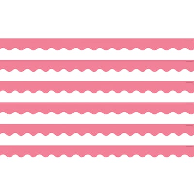 Teacher Created Resources Light Pink Scalloped Border Trim, 35 Feet Per Pack, 6 Packs (TCR2147-6)