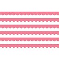 Teacher Created Resources Light Pink Scalloped Border Trim, 35 Feet Per Pack, 6 Packs (TCR2147-6)