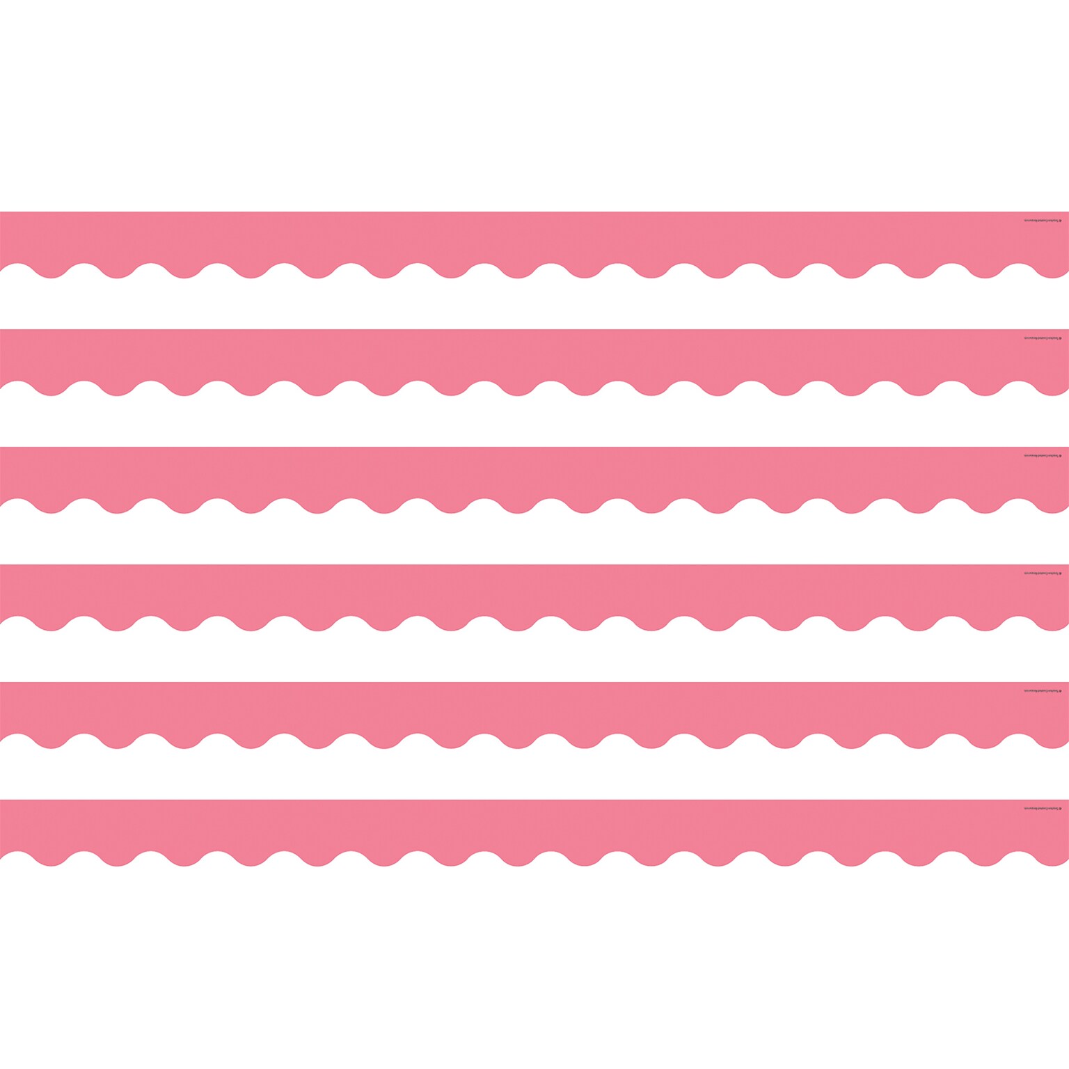 Teacher Created Resources Light Pink Scalloped Border Trim, 35 Feet Per Pack, 6 Packs (TCR2147-6)