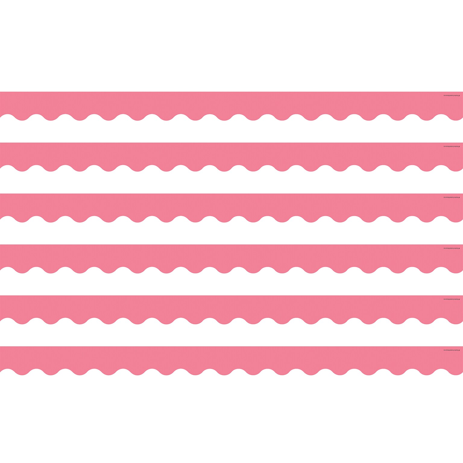 Teacher Created Resources Light Pink Scalloped Border Trim, 35 Feet Per Pack, 6 Packs (TCR2147-6)