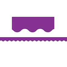 Teacher Created Resources Purple Scalloped Border Trim, 35 Feet Per Pack, 6 Packs (TCR2153-6)