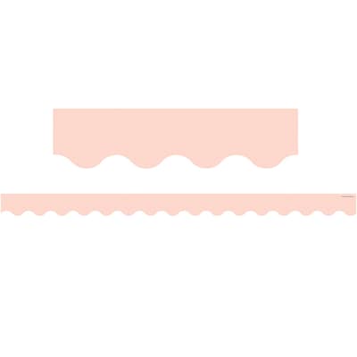 Teacher Created Resources Scalloped Border, 2.19" x 210', Blush Pink (TCR3065-6)