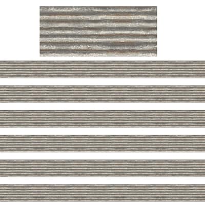 Teacher Created Resources Home Sweet Classroom Corrugated Metal Border Trim, 35 Feet Per Pack, 6 Pac